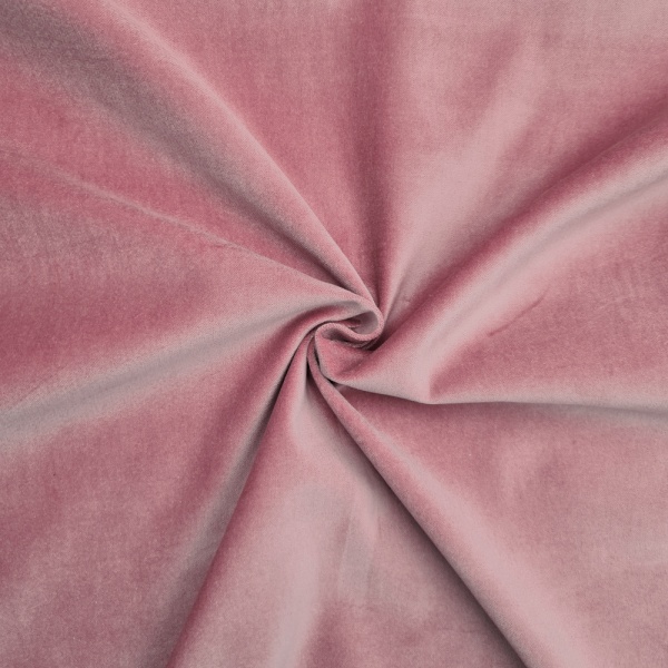 Cotton Velvet Dusky Pink